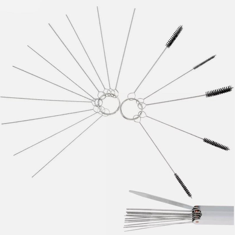 Free Shipping Airbrush Spray Gun Nozzle Cleaning Kit Needle & Brush Set Repair Tool Handle Precision Car Motorcycle Kit