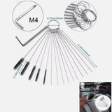 Free Shipping Airbrush Spray Gun Nozzle Cleaning Kit Needle & Brush Set Repair Tool Handle Precision Car Motorcycle Kit