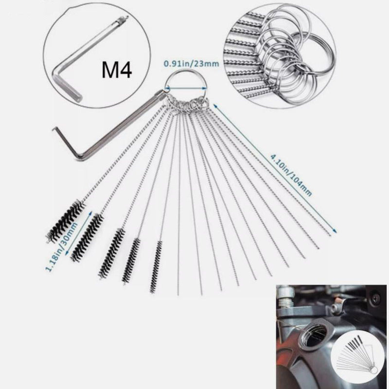 Free Shipping Airbrush Spray Gun Nozzle Cleaning Kit Needle & Brush Set Repair Tool Handle Precision Car Motorcycle Kit