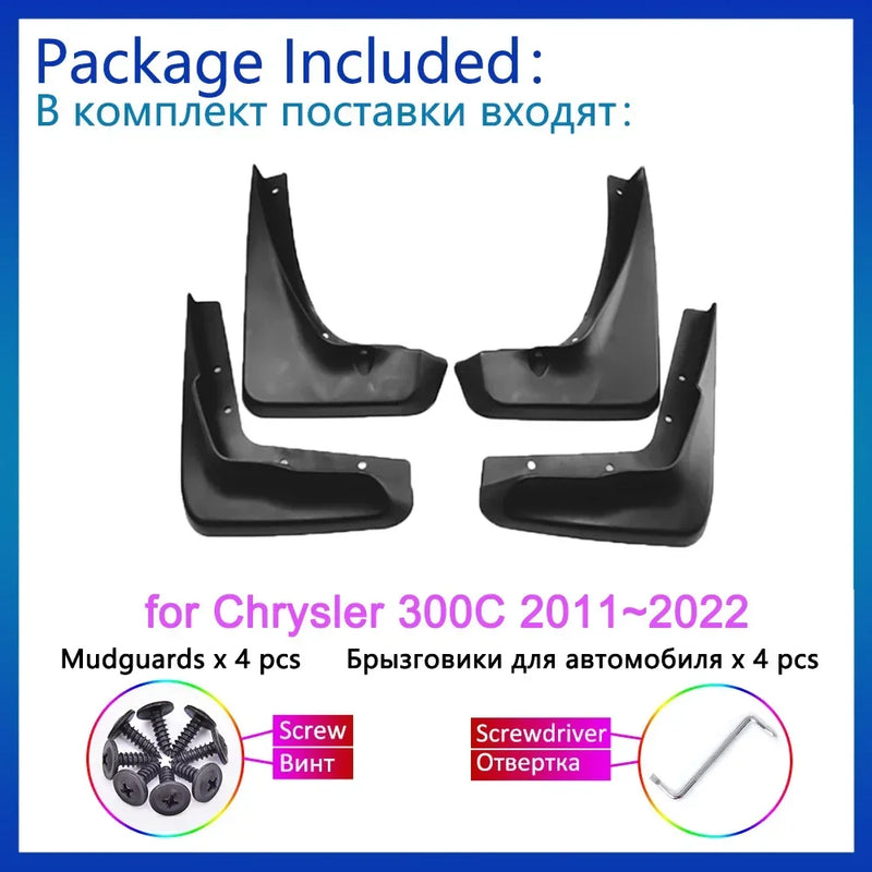 For Chrysler 300C 300 C 2011~2022 2012 2013 2014 2015 2016 2017 2018 2019 Mudguard Car Front Rear Wheels Fender Splash Mud Flaps