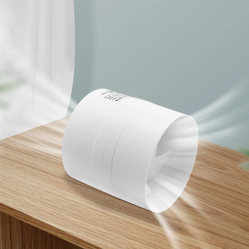 Inline Booster Duct Fan Ventilation Cooling Exhaust Fan Low Noise Blower for Air Circulation Ducting Vents Grow Tents 12V 5W