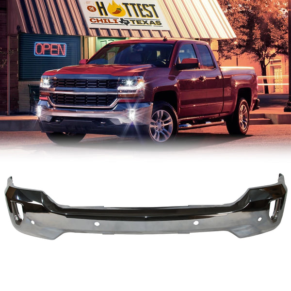 Front Bumper for 16-19 Chevy Silverado 1500 w/ Sensor Holes