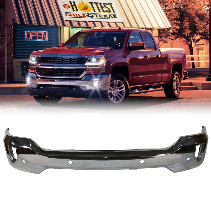 Front Bumper for 16-19 Chevy Silverado 1500 w/ Sensor Holes