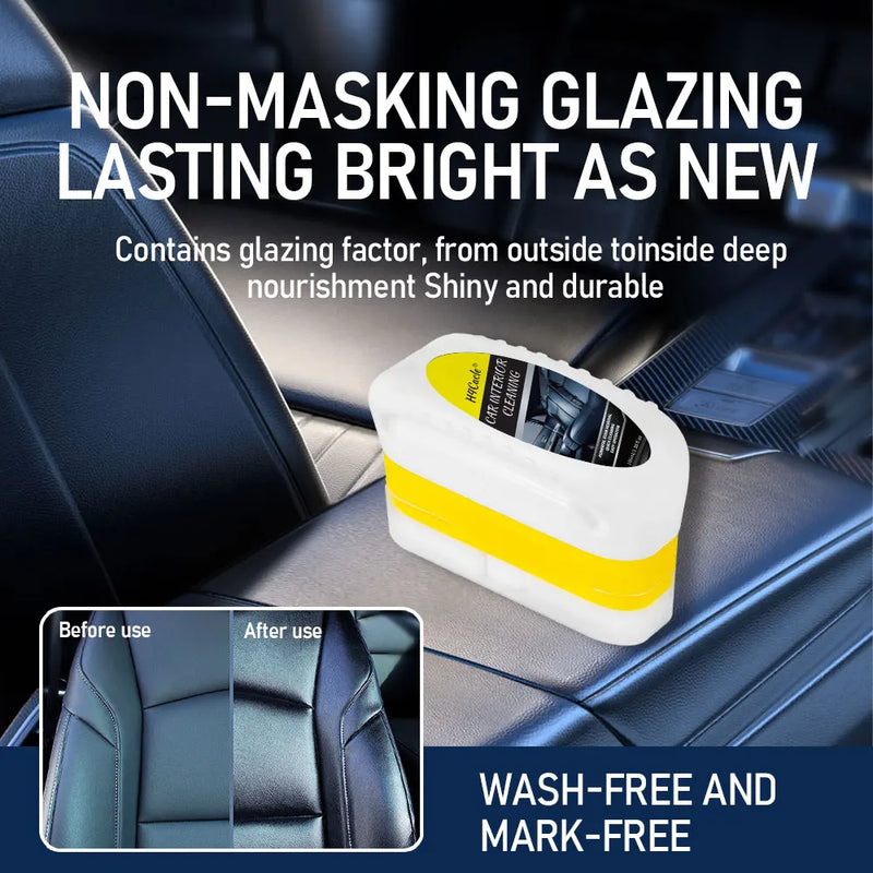 Car Interior Cleaner Brush Seats Ceiling Headliner Cleaner Leather Fabric Waterfree Multipurpose Auto Dash Plastic Cleaning Tool