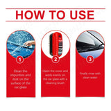 Powerful Car Windshield Cleaner Removes Glass Oil Film Remover Dirt Car Window Glass Cleaner Auto Glass Sponge Cleaning Brush