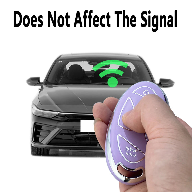 Key Fob Cover Case Compatible with Hyundai Ioniq 6 Grandeur GN7 KONA Santa Fe Elantra 2022-2024 Accessories