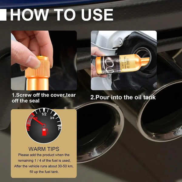 Car Engine Catalytic Converter Cleaner, Solves Clogged Catalysts & Sluggish Acceleration, Easy to Use for Automobiles Vehicles
