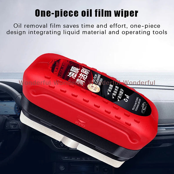 Car Window Glass Cleaner Removes Dirt Car Cleaning Brush Car Glass Glossy Powerful Car Windshield Cleaner Oil Film Remover