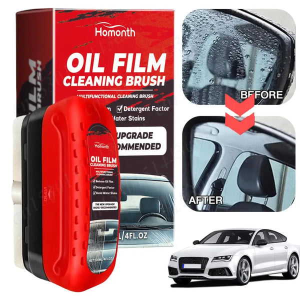 Powerful Car Windshield Cleaner Removes Glass Oil Film Remover Dirt Car Window Glass Cleaner Auto Glass Sponge Cleaning Brush