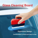 Car Glass Cleaner Removes Dirt Oil Film Remover Car Windshield Glass Sponge Cleaning Brush Glass Polishing Agent Car Maintenance