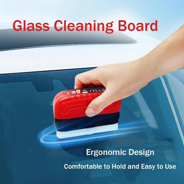 Car Glass Cleaner Removes Dirt Oil Film Remover Car Windshield Glass Sponge Cleaning Brush Glass Polishing Agent Car Maintenance