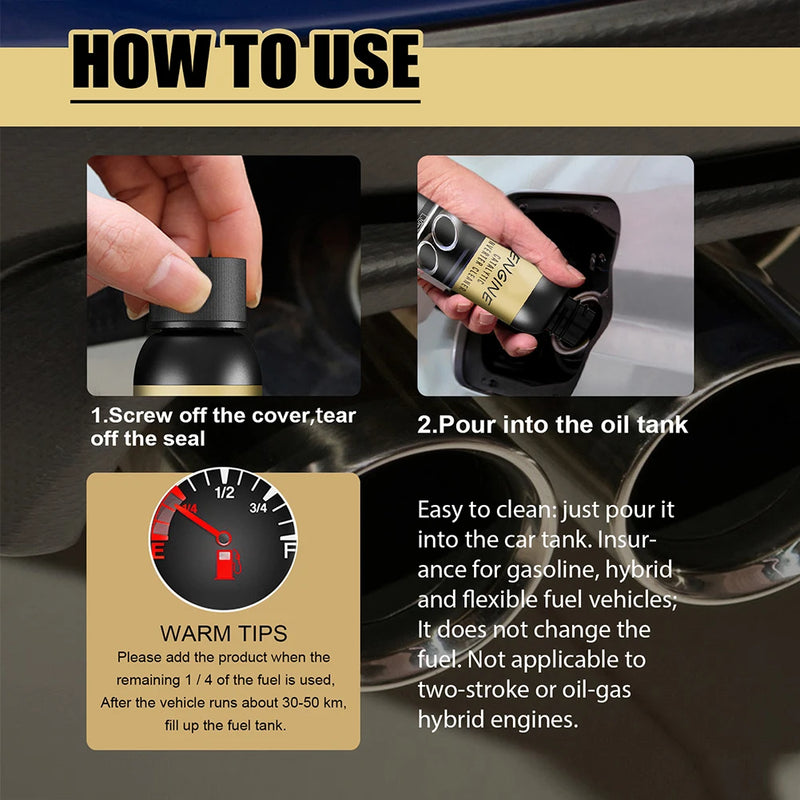 A Bottle 30ML Car Vehicle Catalytic Converter Cleaner Deep Cleaning Engine Carbon Deposit Remove Automobile Cleaning Agent