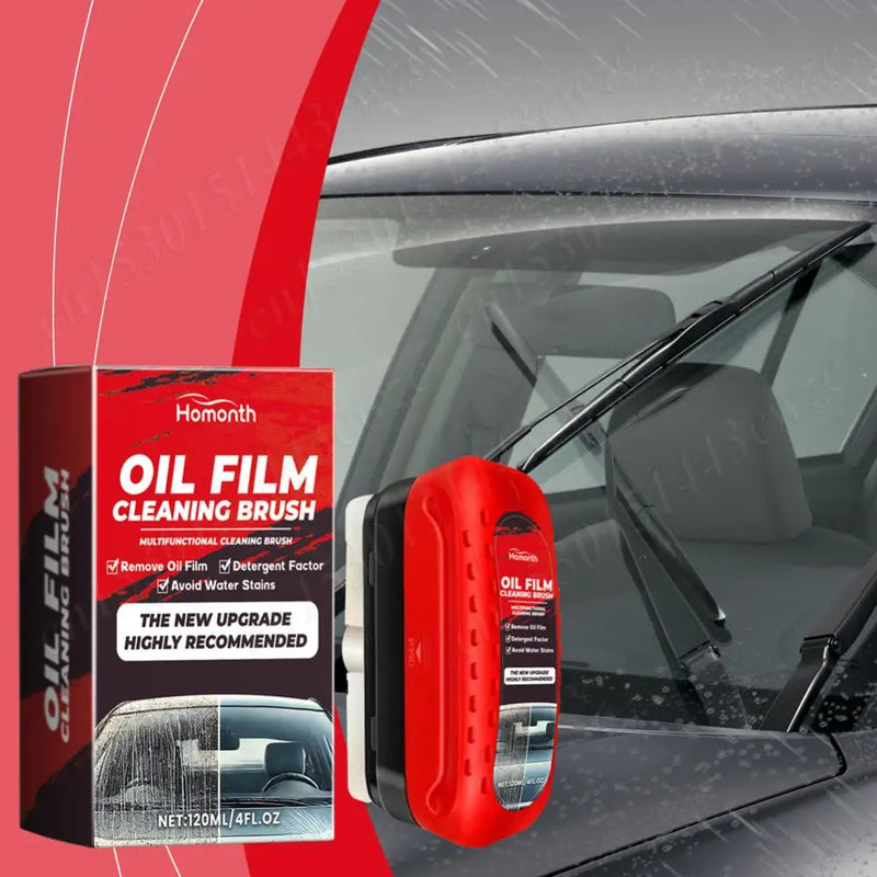 Powerful Car Windshield Cleaner Removes Glass Oil Film Remover Dirt Car Window Glass Cleaner Auto Glass Sponge Cleaning Brush