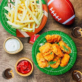Football Birthday Party Supplies,102pcs Party Decorations&Tableware Set-Football Party Plates Napkins Tablecloth Balloons etc