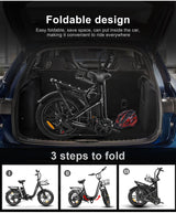 SAMEBIKE C05 Pro Foldable Adult Electric Bicycle 500W 36V 13ah Lithium Battery 20 inch Tire Mountain Off road Electric Bicycle