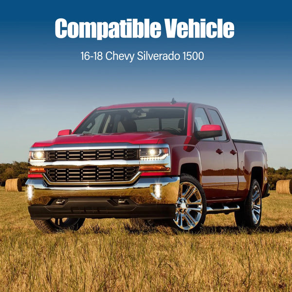 Front Bumper for 16-19 Chevy Silverado 1500 w/ Sensor Holes