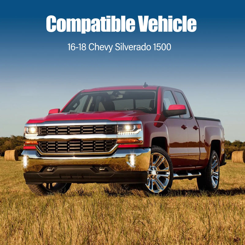 Front Bumper for 16-19 Chevy Silverado 1500 w/ Sensor Holes