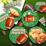 Football Birthday Party Supplies,102pcs Party Decorations&Tableware Set-Football Party Plates Napkins Tablecloth Balloons etc