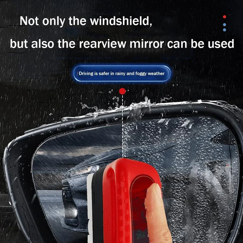 Car Glass Cleaner Removes Dirt Oil Film Remover Car Windshield Glass Sponge Cleaning Brush Glass Polishing Agent Car Maintenance