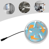 Inline Booster Duct Fan Ventilation Cooling Exhaust Fan Low Noise Blower for Air Circulation Ducting Vents Grow Tents 12V 5W
