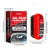 Powerful Car Windshield Cleaner Removes Glass Oil Film Remover Dirt Car Window Glass Cleaner Auto Glass Sponge Cleaning Brush