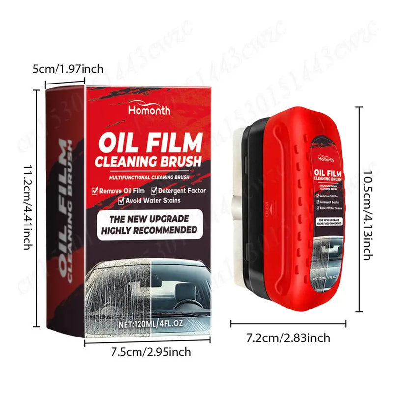 Powerful Car Windshield Cleaner Removes Glass Oil Film Remover Dirt Car Window Glass Cleaner Auto Glass Sponge Cleaning Brush
