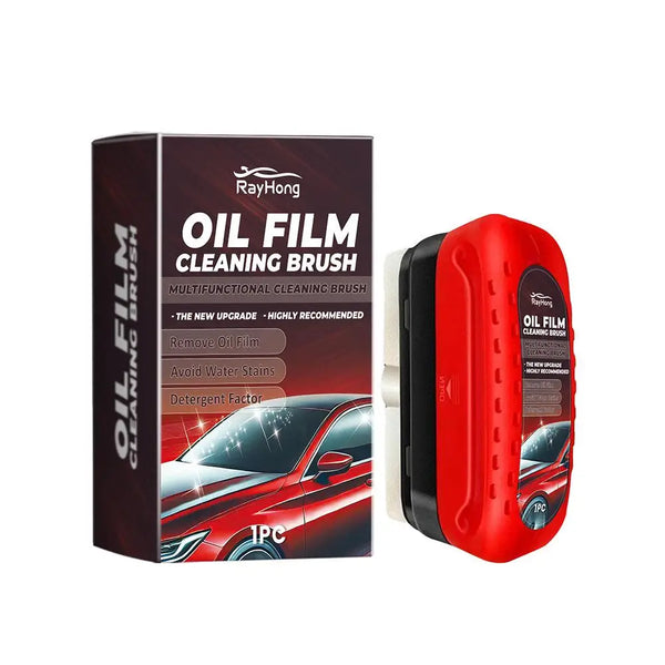 Car Glass Glossy Powerful Car Windshield Cleaner Oil Film Remover Car Window Glass Cleaner Removes Dirt Car Cleaning Brush