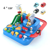 Racing Rail Car Model Educational Toys Children Track Adventure Game Brain Mechanical Interactive Train Animals Space Rocket Toy