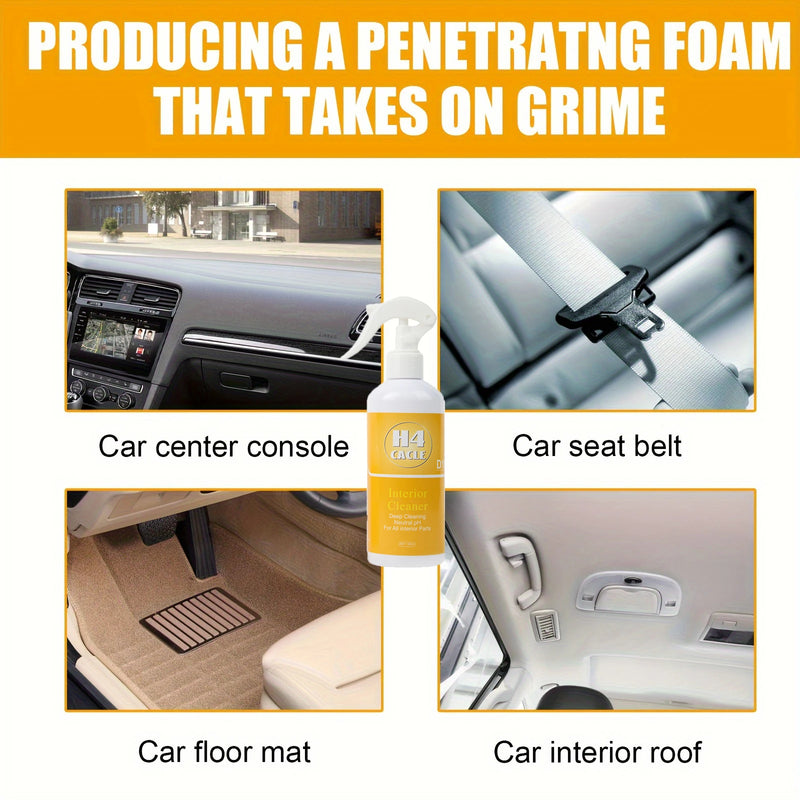 Car Upholstery Cleaner Waterless Dashboard Seat Cleaner Door Panels Roof Cleaning Stain Remover Car Interior Cleaner