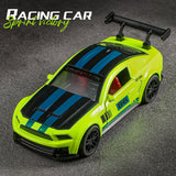 Classic sports car model with pull-back action, toy car model with opening doors, realistic detail design, high-speed action col