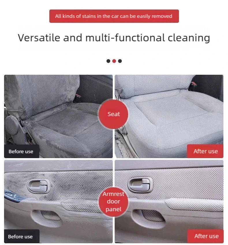 500ml Liquid Car Interior Detailer Cleaner Car Stain Remover Car Interior Wash Maintenance for Auto Home Use