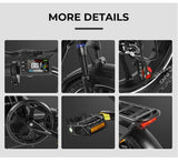 SAMEBIKE C05 Pro Foldable Adult Electric Bicycle 500W 36V 13ah Lithium Battery 20 inch Tire Mountain Off road Electric Bicycle
