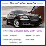 For Chrysler 300C 300 C 2011~2022 2012 2013 2014 2015 2016 2017 2018 2019 Mudguard Car Front Rear Wheels Fender Splash Mud Flaps