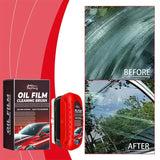 Car Glass Glossy Powerful Car Windshield Cleaner Oil Film Remover Car Window Glass Cleaner Removes Dirt Car Cleaning Brush