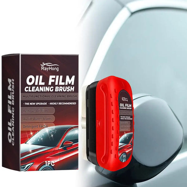 Car Glass Glossy Powerful Car Windshield Cleaner Oil Film Remover Car Window Glass Cleaner Removes Dirt Car Cleaning Brush