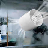 Inline Booster Duct Fan Ventilation Cooling Exhaust Fan Low Noise Blower for Air Circulation Ducting Vents Grow Tents 12V 5W