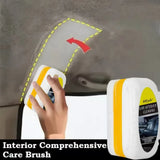 Car Interior Cleaner Brush Seats Ceiling Headliner Cleaner Leather Fabric Waterfree Multipurpose Auto Dash Plastic Cleaning Tool