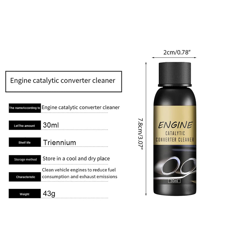 A Bottle 30ML Car Vehicle Catalytic Converter Cleaner Deep Cleaning Engine Carbon Deposit Remove Automobile Cleaning Agent