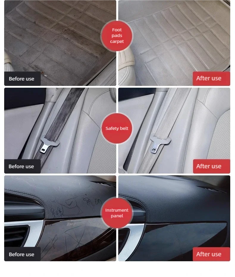 500ml Liquid Car Interior Detailer Cleaner Car Stain Remover Car Interior Wash Maintenance for Auto Home Use