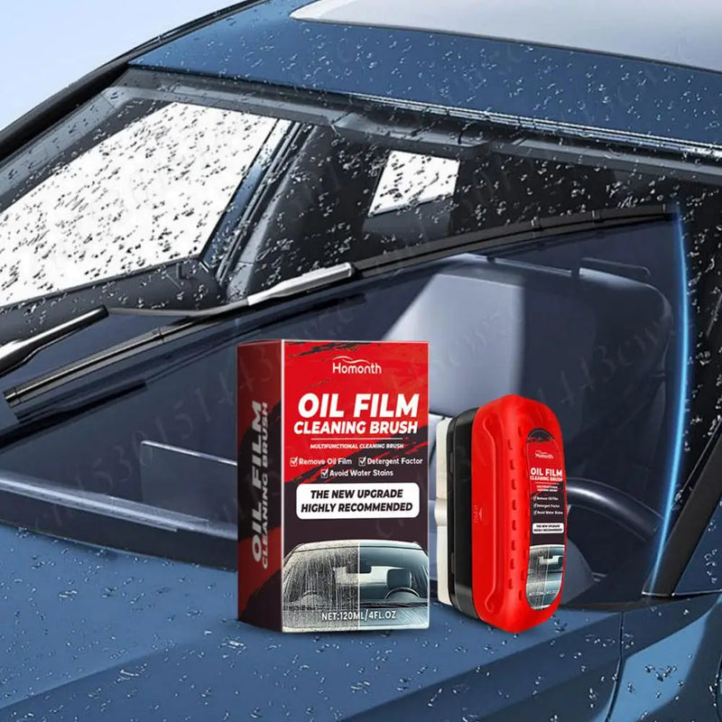 Powerful Car Windshield Cleaner Removes Glass Oil Film Remover Dirt Car Window Glass Cleaner Auto Glass Sponge Cleaning Brush