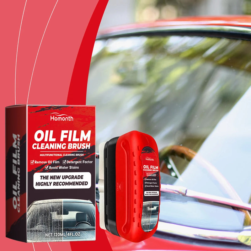 Car Window Glass Cleaner Removes Dirt Auto Glass Sponge Cleaning Brush Windshield Oil Film Cleaner Glass Oil Film Cleaning Brush